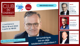 Club du Châtelet - Le numérique, est-on déjà totalement dépendant ? avec Roch-Olivier Maistre, président de l'ARCOM